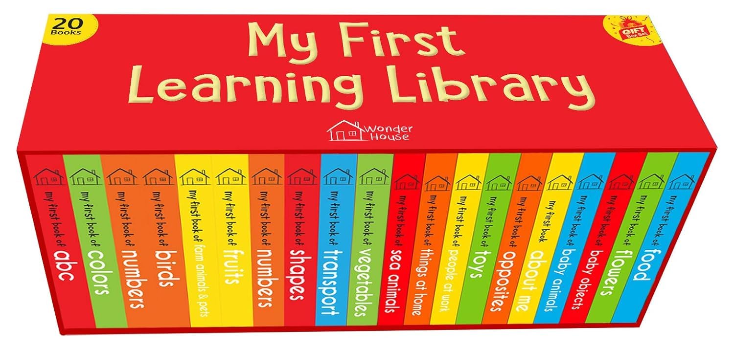My First Learning Library Boxset For Kids (20 Board Books) | Ages 0โ3 Years | Early Learning | Picture Book | Gift Set For Babies & Toddlers | Latest Edition | Abc | Numbers | Fruits | Animals & More