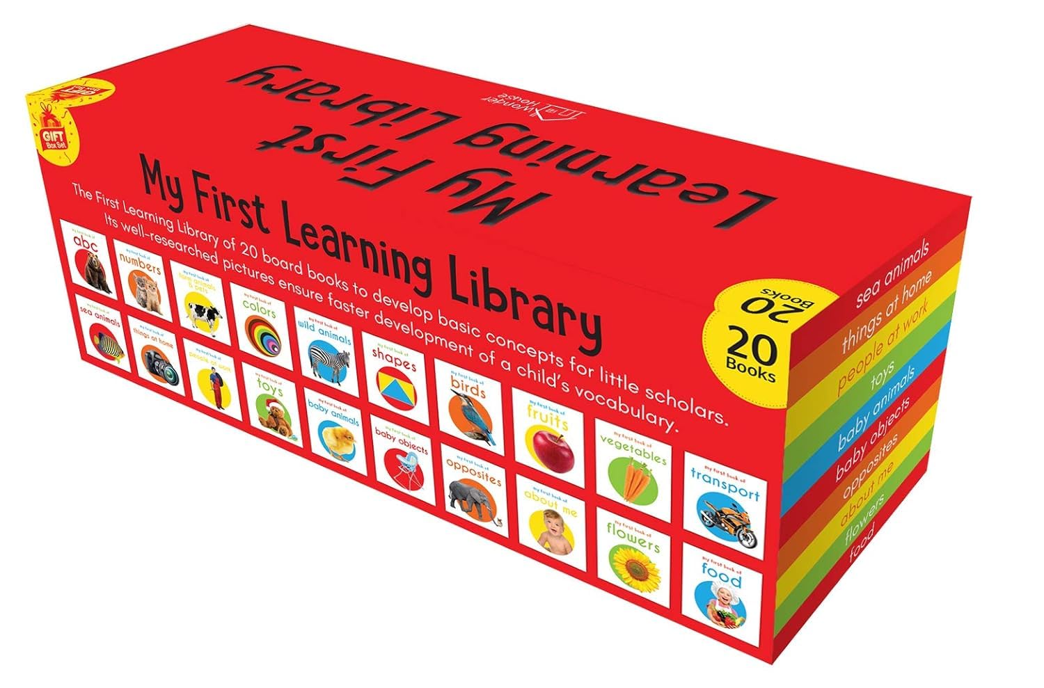 Wonder House Books My First Learning Library Boxset for Kids - 20 Board Books, Ages 0-3 – view 9