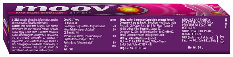 Moov Pain Relief Ointment for Back, Joint, Knee and Muscle Pain – view 3