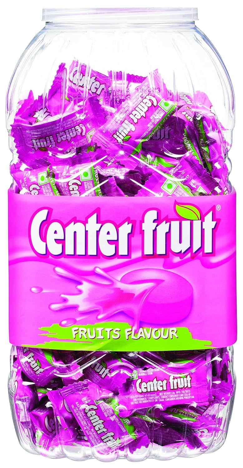 Centerfruit Strawberry Flavour Chewy Candy, Individually Wrapped Pieces, Jar Pack, 100 Pieces – view 2