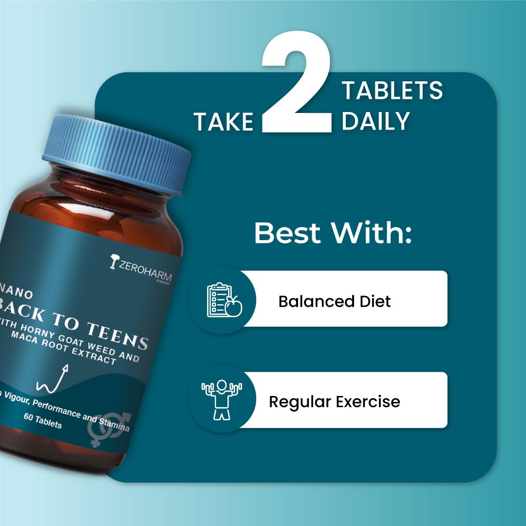 ZEROHARM Back to Teens + Narie Desire Lift Combo, 60 Tablets + 60 Capsules – view 6