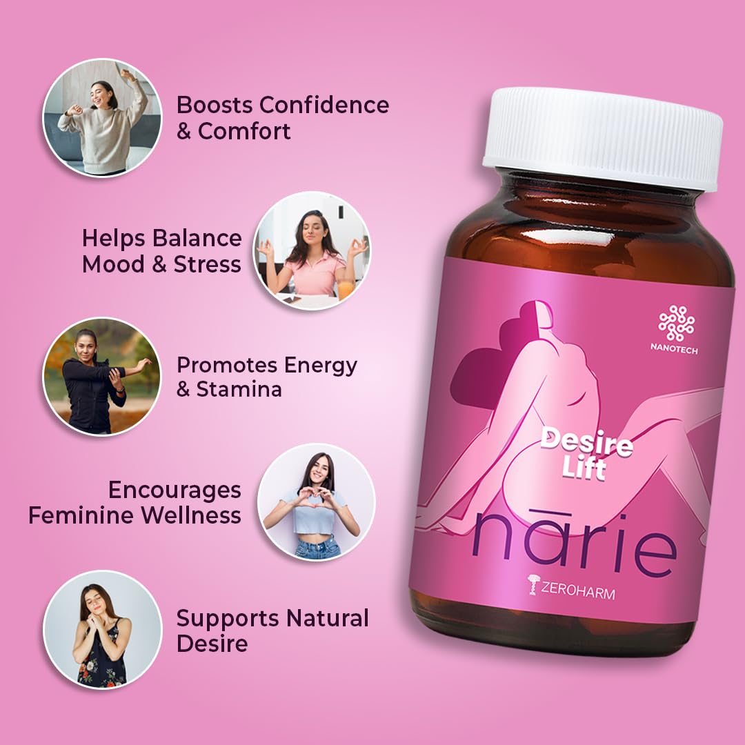 ZEROHARM Back to Teens + Narie Desire Lift Combo, 60 Tablets + 60 Capsules – view 5