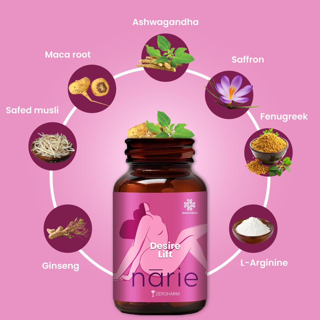 ZEROHARM Back to Teens + Narie Desire Lift Combo, 60 Tablets + 60 Capsules – view 3