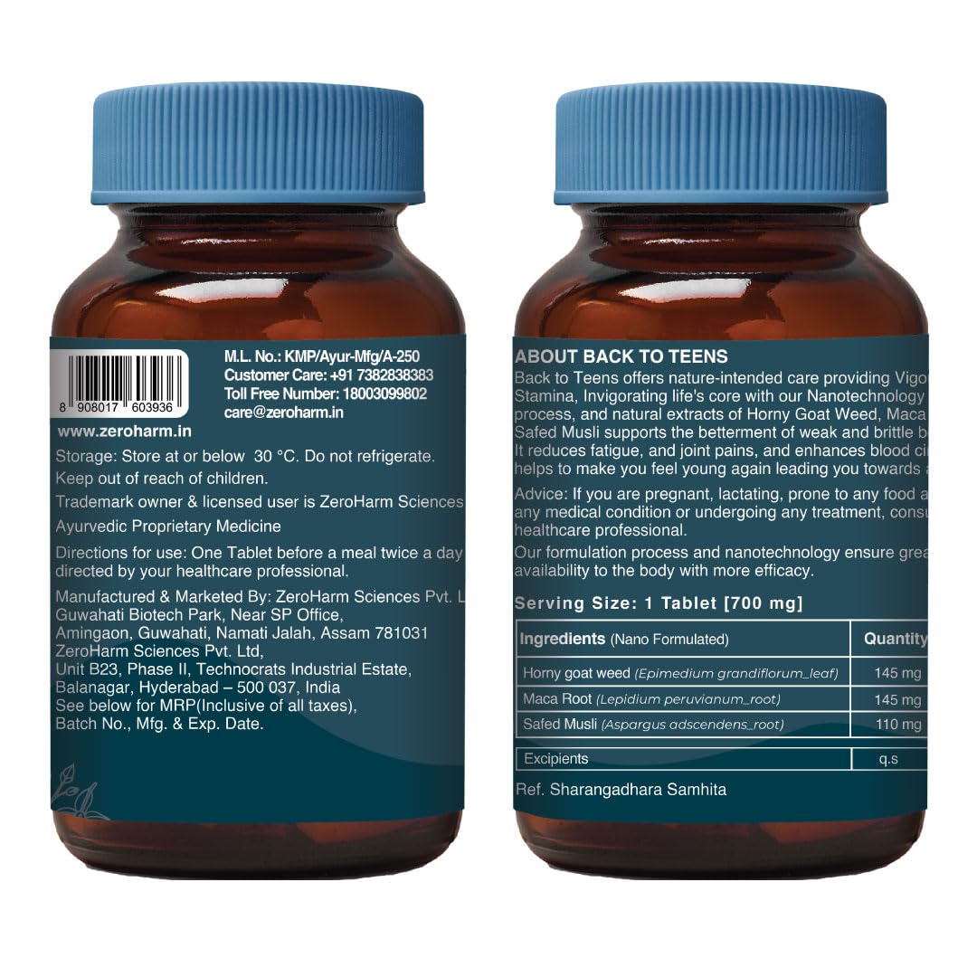 ZEROHARM Back to Teens + Narie Desire Lift Combo, 60 Tablets + 60 Capsules – view 8