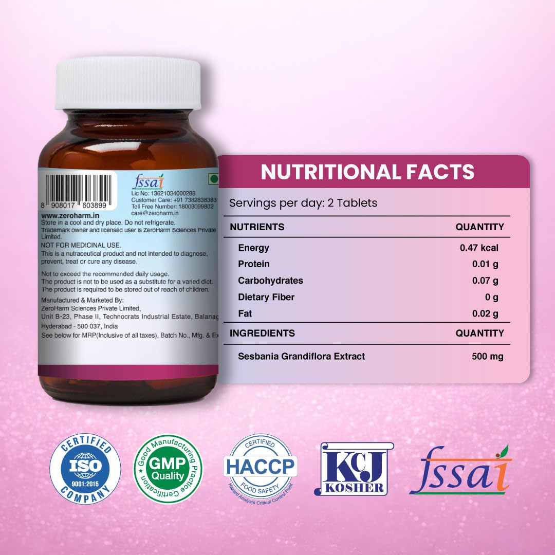 ZEROHARM Biotin Tablets for Hair Growth, 10000 mcg Vitamin B7, Plant-Based, 60 Tablets – view 7