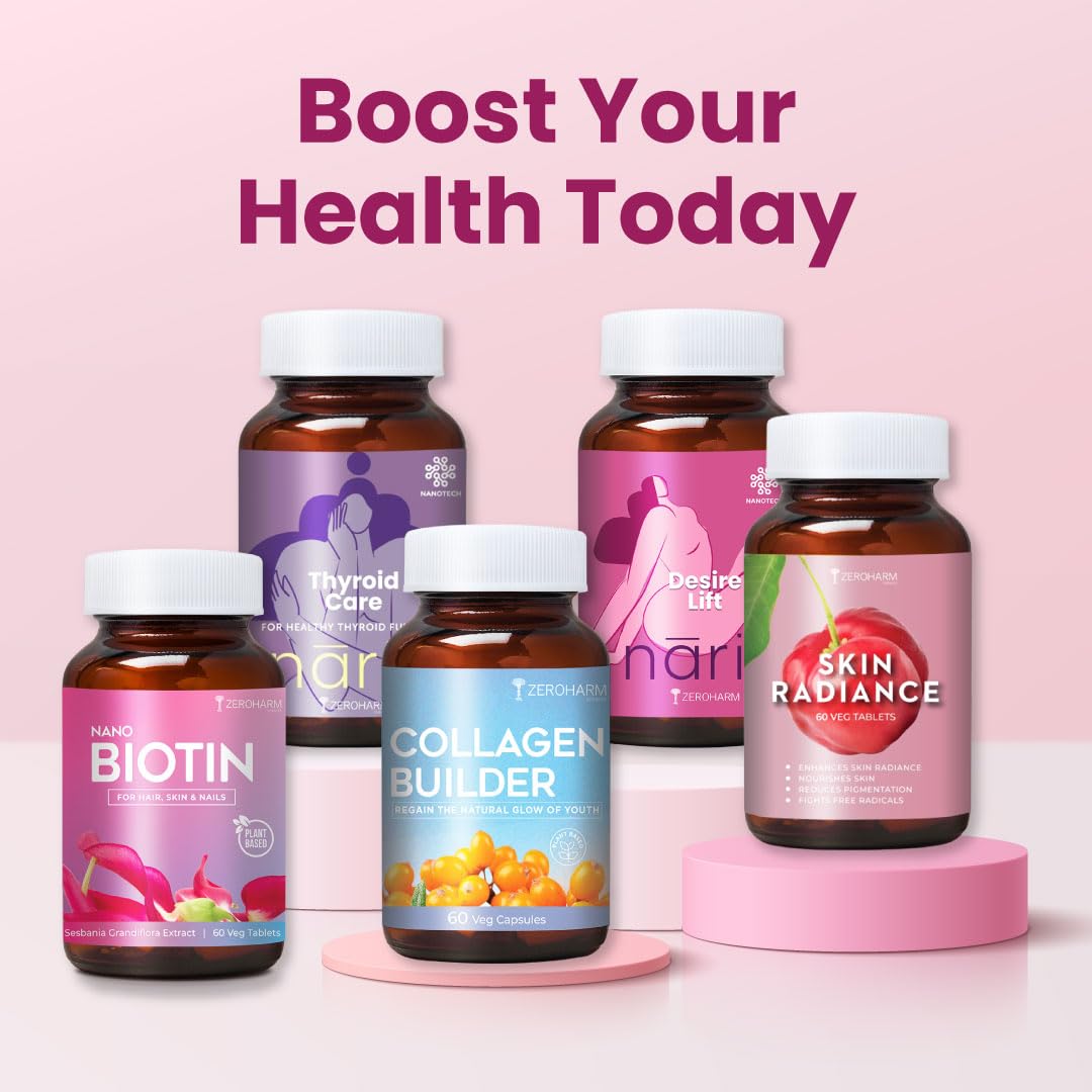 ZEROHARM Biotin Tablets for Hair Growth, 10000 mcg Vitamin B7, Plant-Based, 60 Tablets – view 9