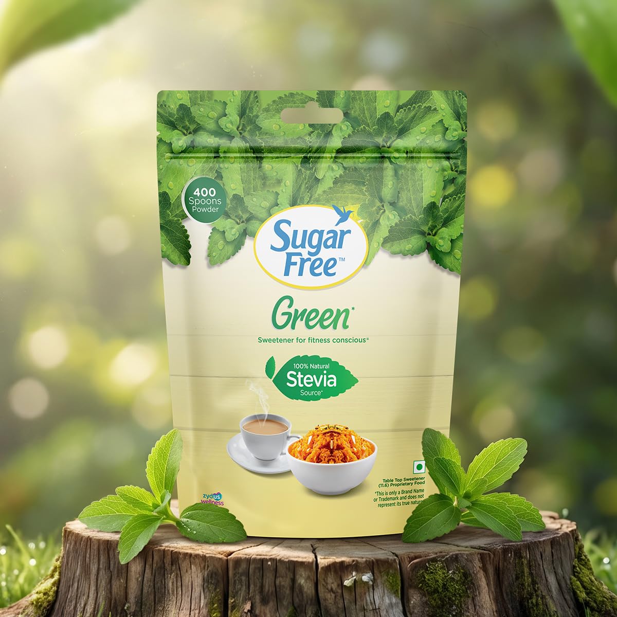 Sugar Free Green Stevia Powder Natural Sweetener Pouch 400 g – view 7