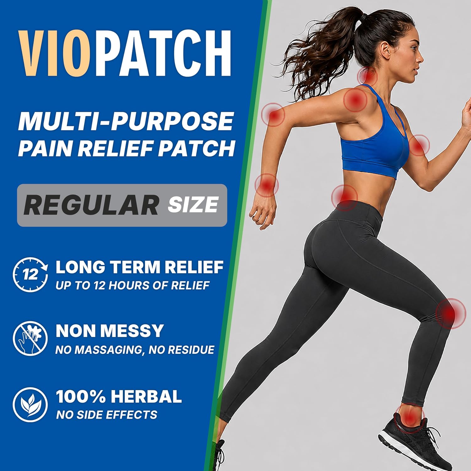 Viopatch Natural Herbal Instant Relief Patch for Muscular & Joint Pain, 12 Patch – view 2