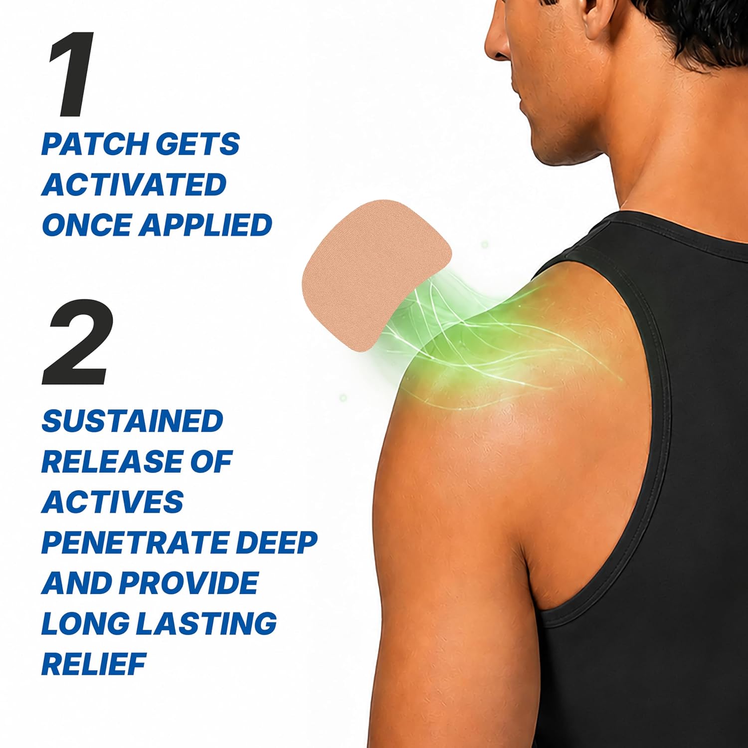 Viopatch Natural Herbal Instant Relief Patch for Muscular & Joint Pain, 12 Patch – view 3