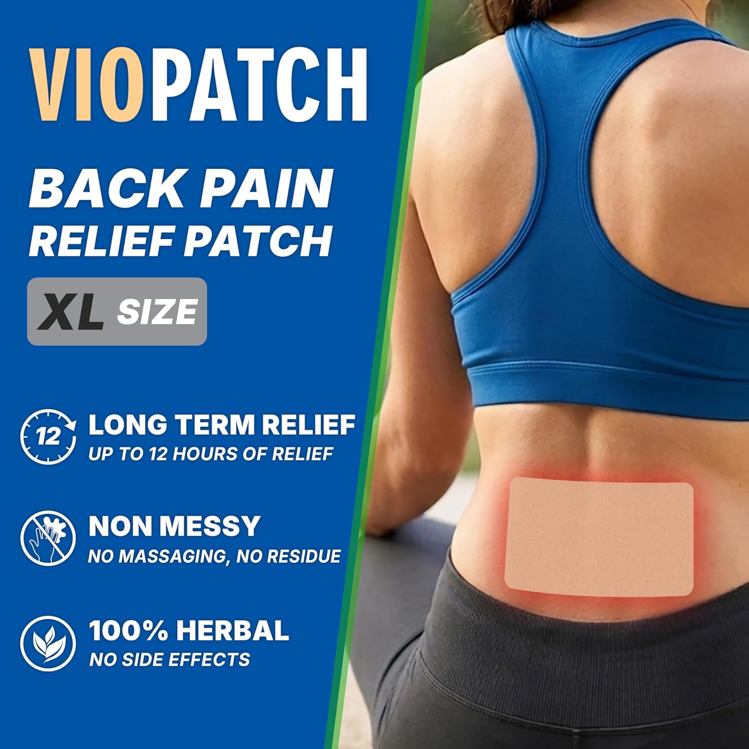 Viopatch Back Pain Relief Patch XL, Pack of 5 Extra Large Patches – view 3