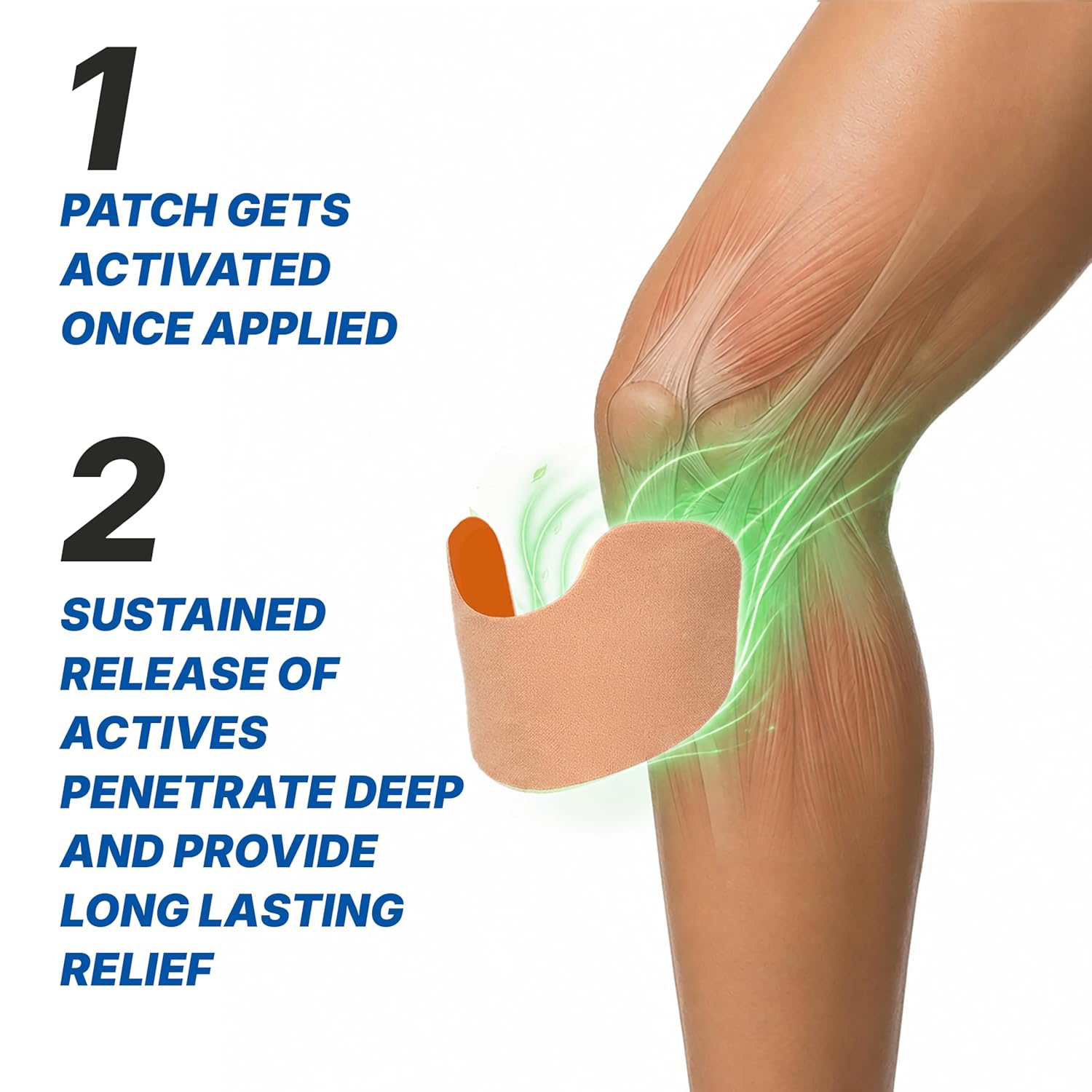 Viopatch Knee Pain Relief Patch, Pack of 10 – view 3