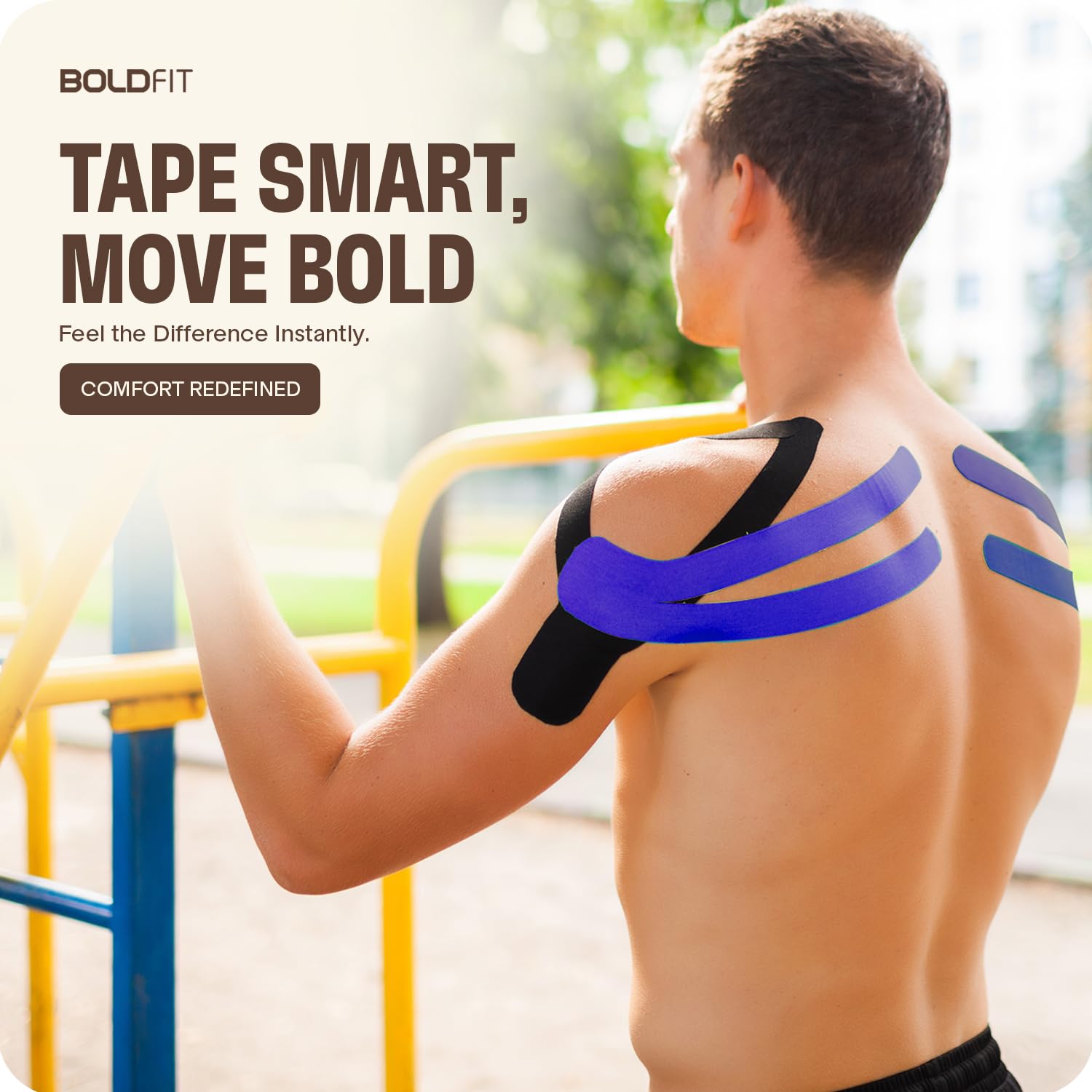 Boldfit Kinesiology Tape 2.5 cm, Beige – view 5