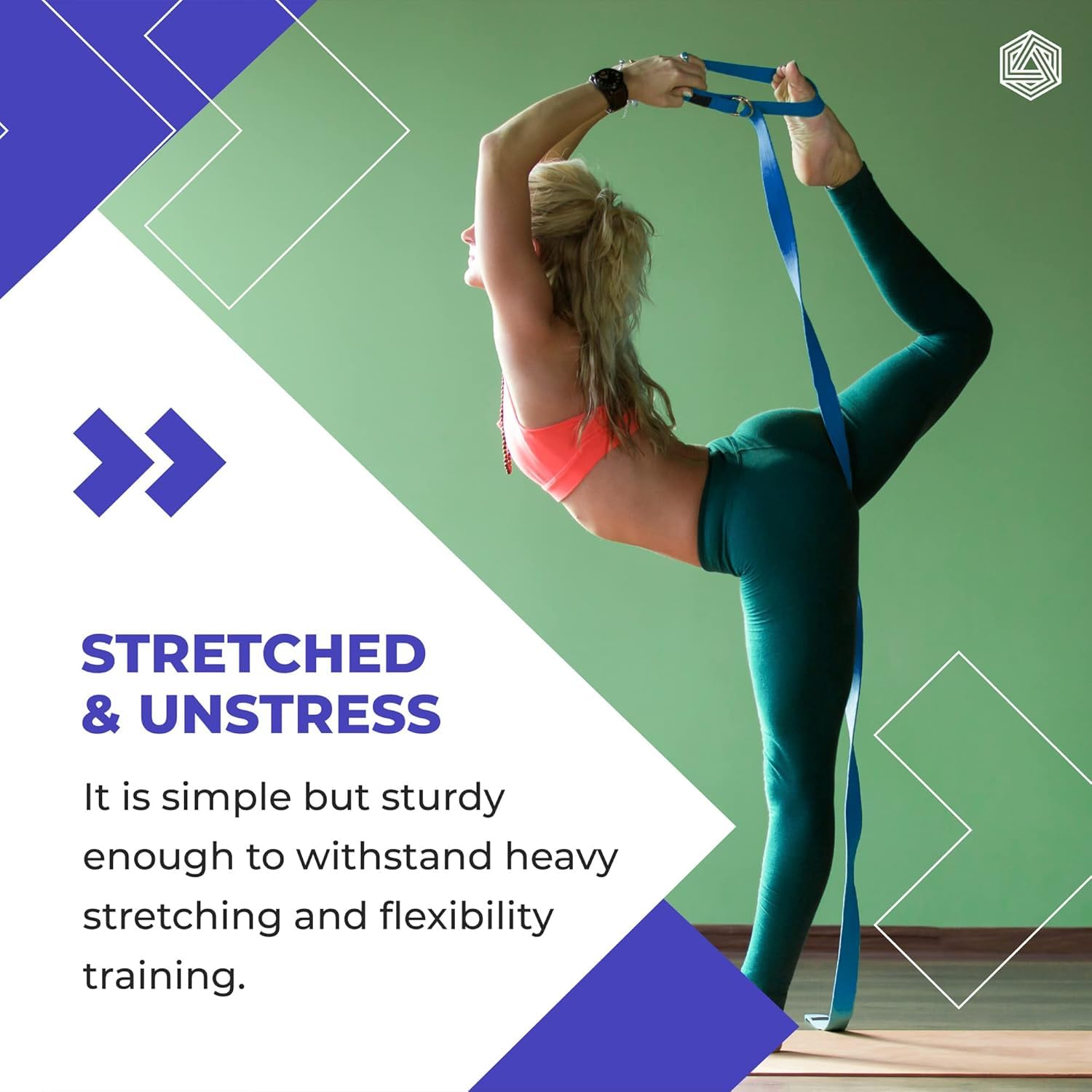 Boldfit Yoga Strap for Stretching with Adjustable D-Ring, 6 Feet, Purple – view 4