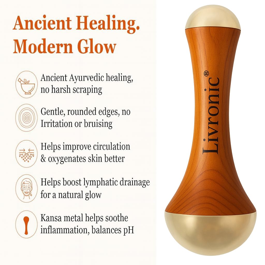 Livronic 2-in-1 Kansa Wand Face, Body & Foot Massager – view 3