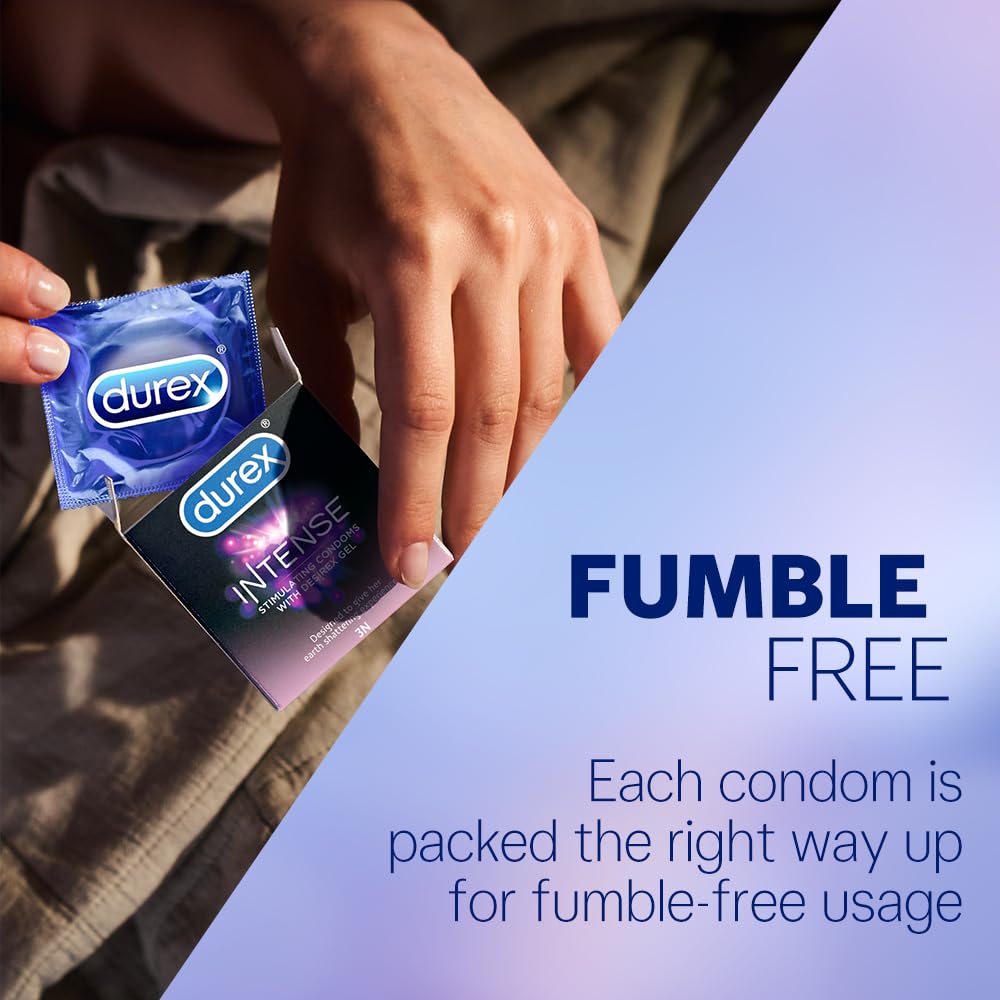 Durex Intense Condoms for Her, Ribbed & Dotted, 10 Count – view 7