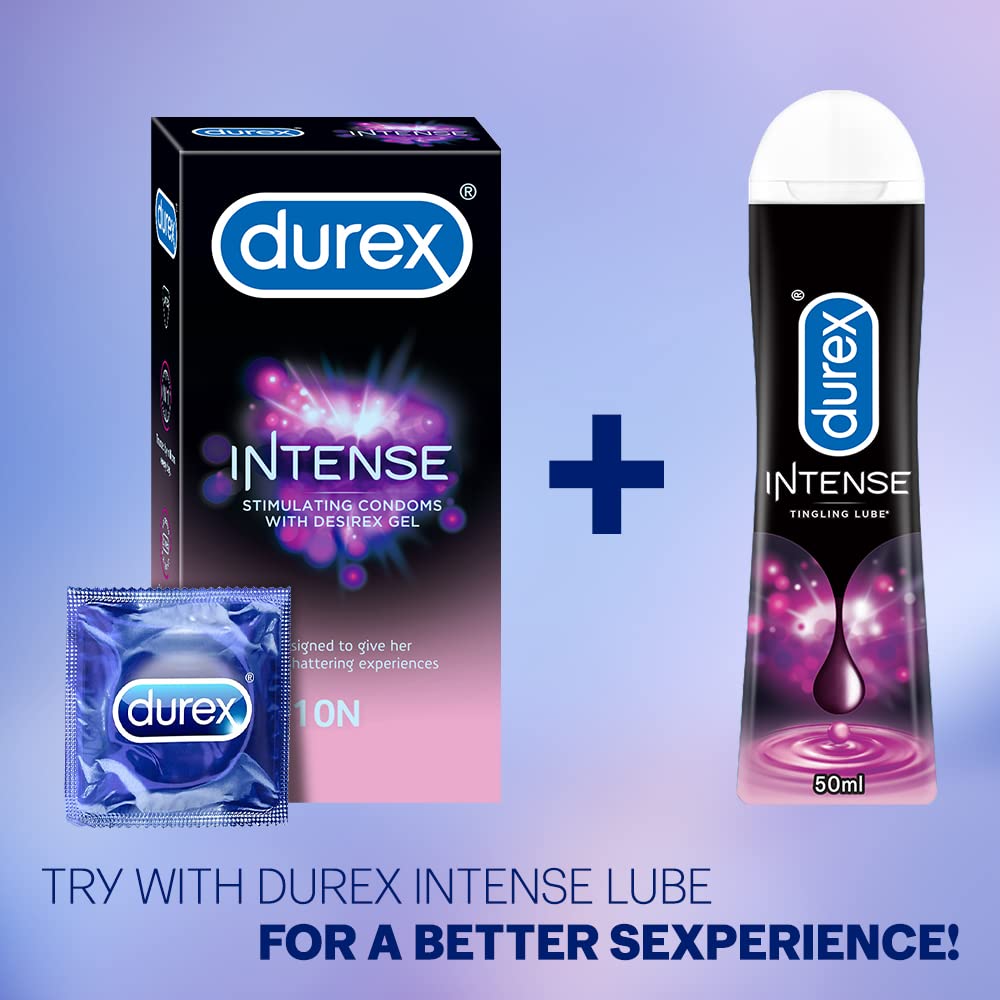 Durex Intense Condoms for Her, Ribbed & Dotted, 10 Count – view 9