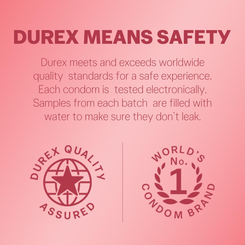Durex Extra Thin Wild Strawberry Flavored Condoms for Men, 10 Count – view 10
