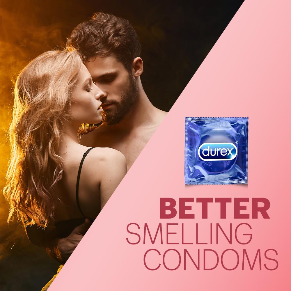 Durex Extra Thin Wild Strawberry Flavored Condoms for Men, 10 Count – view 8