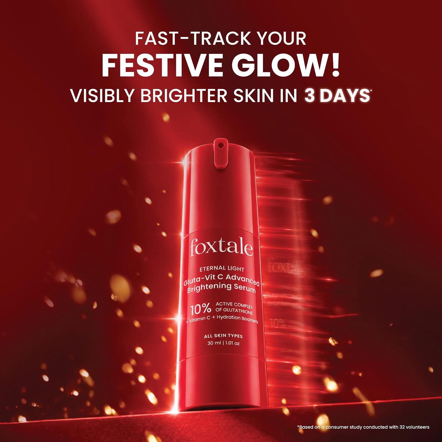 FoxTale 10% Vitamin C + Glutathione Brightening Face Serum, 30 ml – view 9