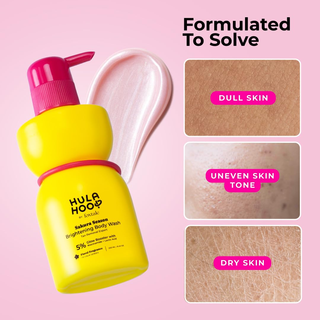 FoxTale Hula Hoop Brightening Body Wash with Lactic Acid & Niacinamide, 250 ml – view 4
