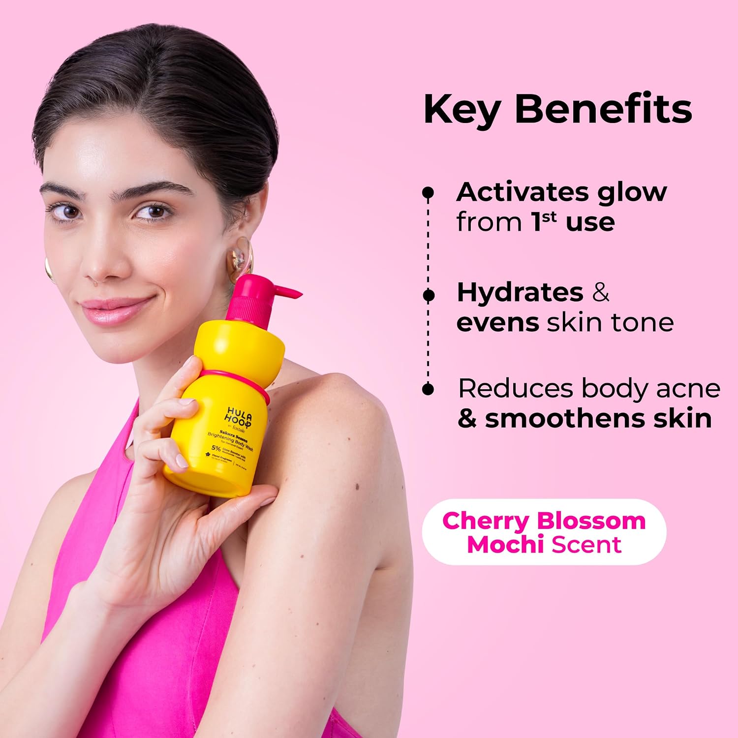 FoxTale Hula Hoop Brightening Body Wash with Lactic Acid & Niacinamide, 250 ml – view 2