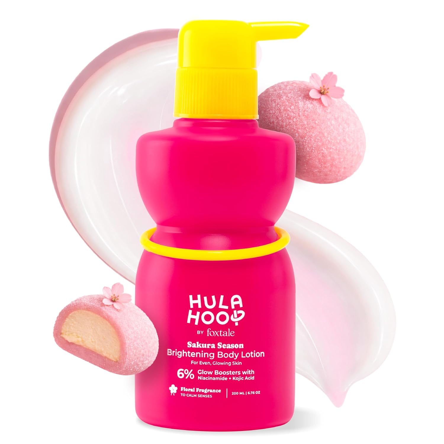 Hula Hoop SPF 30 Brightening Body Lotion by Foxtale| Niacinamide + Kojic Acid | Moisturizes, Brightens, & Even Tones Skin | Prevents Tanning & Sun Damage | Light & Grease-Free | 200ml