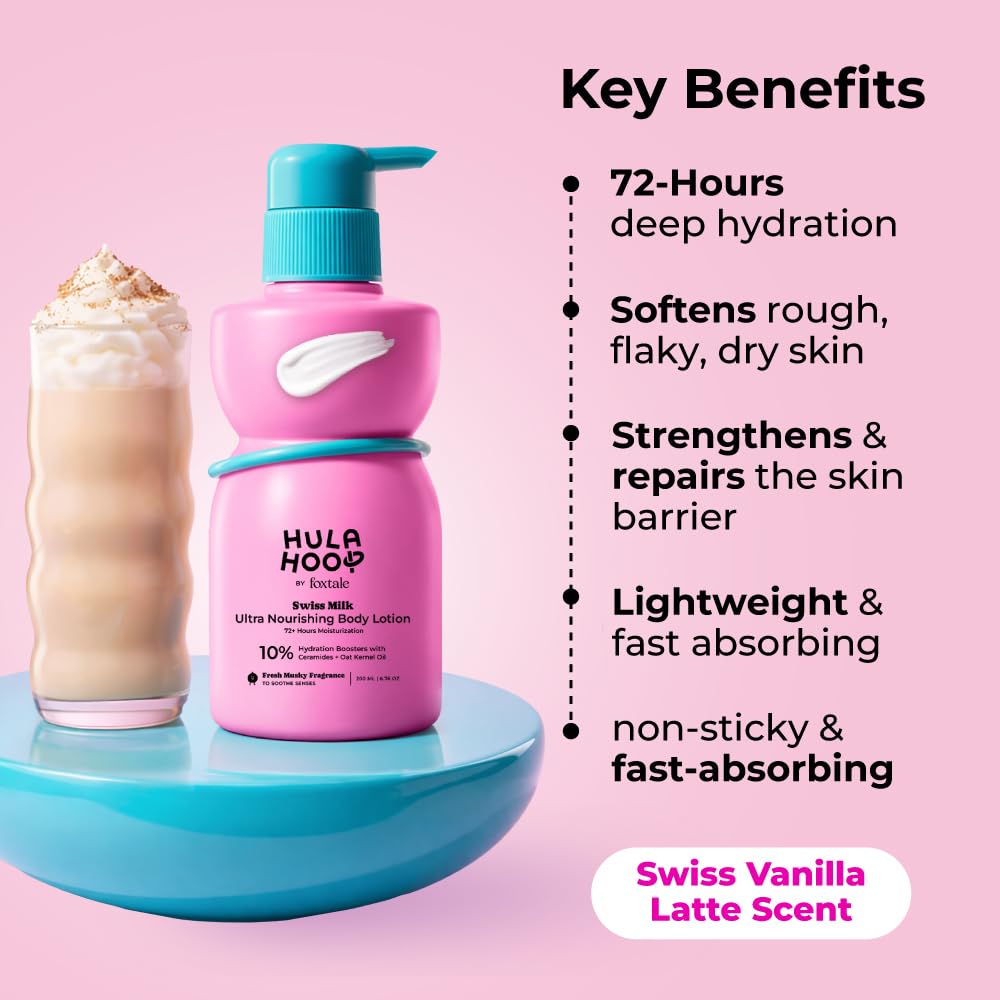 FoxTale Hula Hoop Ultra Nourishing Body Lotion with Ceramides & Pentavitin, 200 ml – view 2