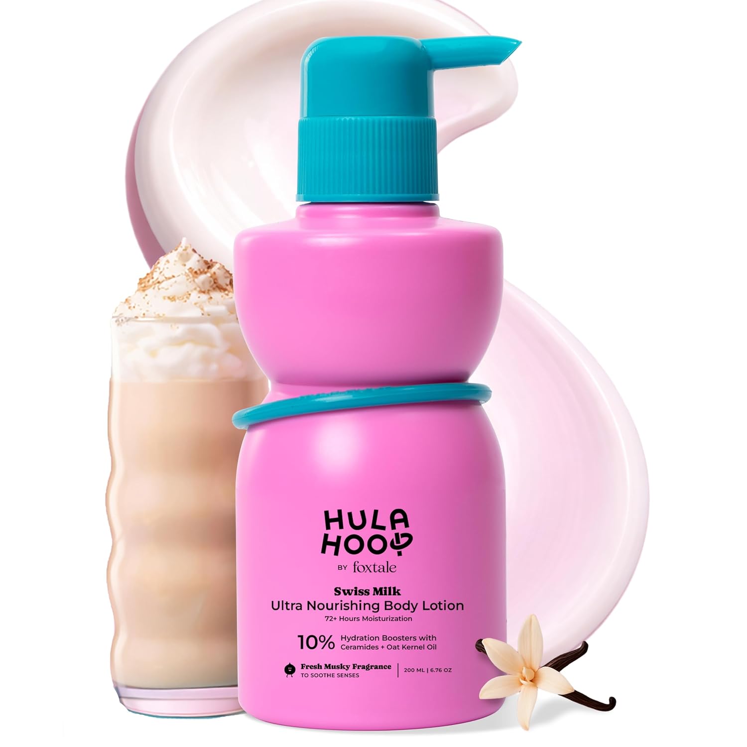Hula Hoop Ultra Nourishing Body Lotion with Ceramides & Pentavitin | 72hr of Moisturization | Nourishes, hydrates, and strengthens skin barrier | for Dry skin, Men & Women | 200ml