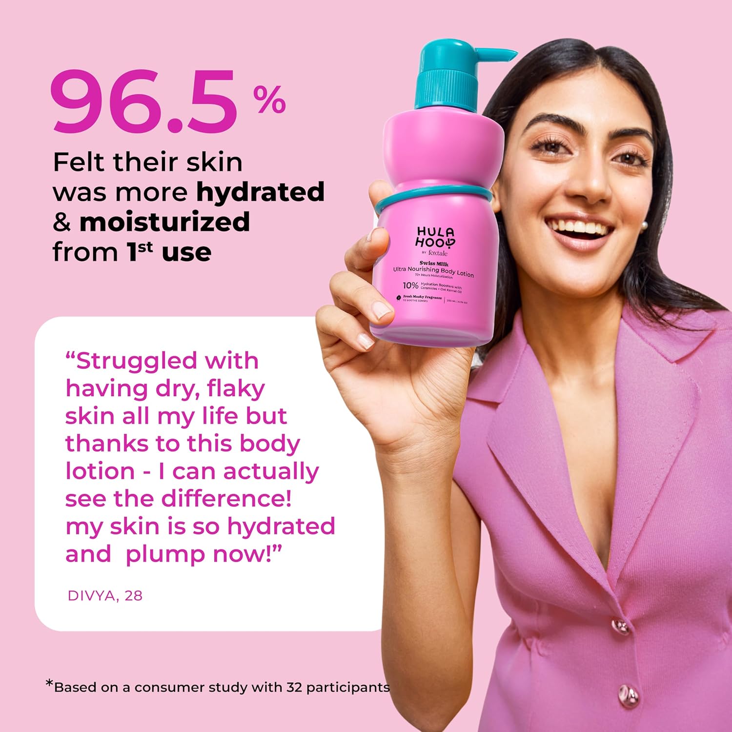 FoxTale Hula Hoop Ultra Nourishing Body Lotion with Ceramides & Pentavitin, 200 ml – view 6