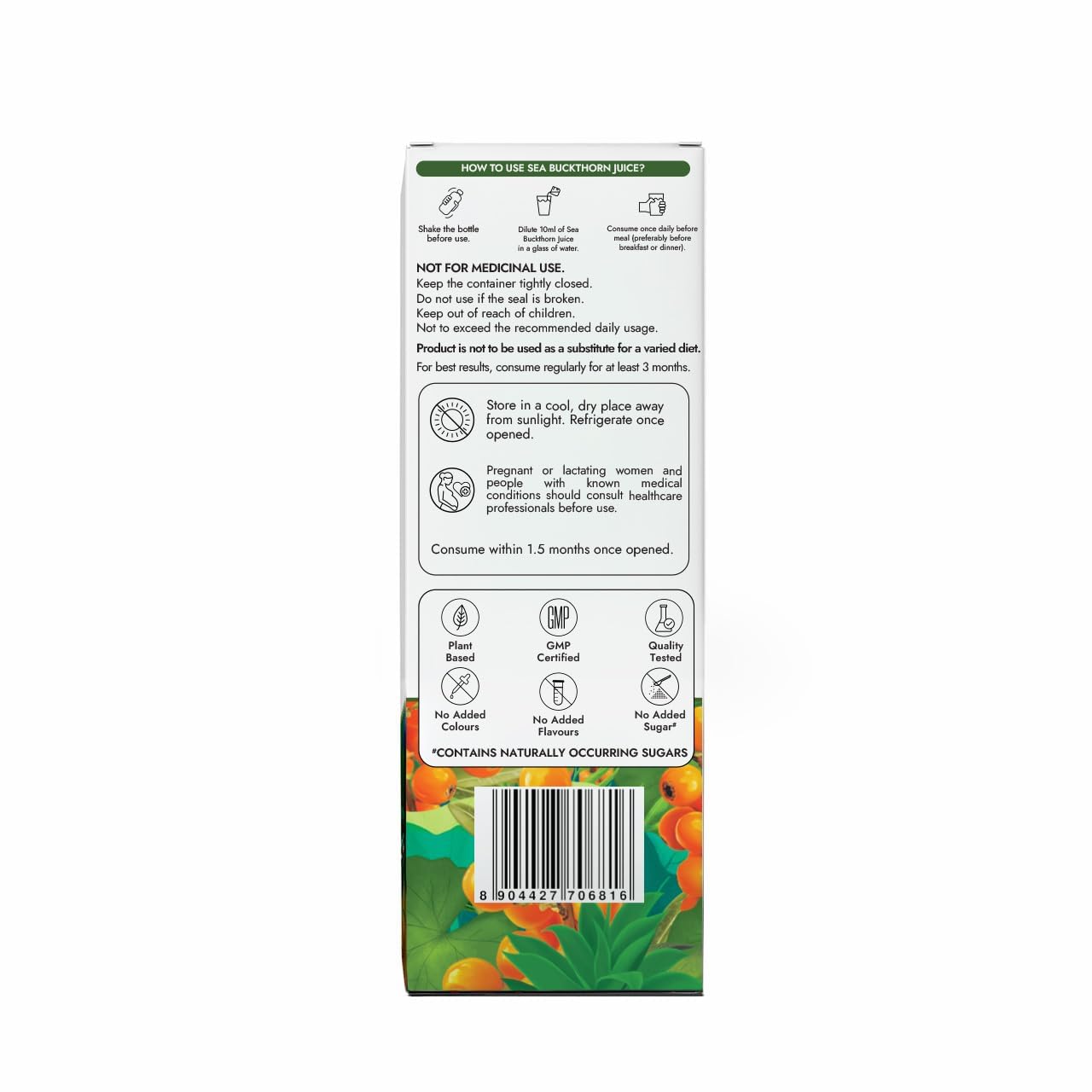 Kapiva Sea Buckthorn Juice 500ml – view 8
