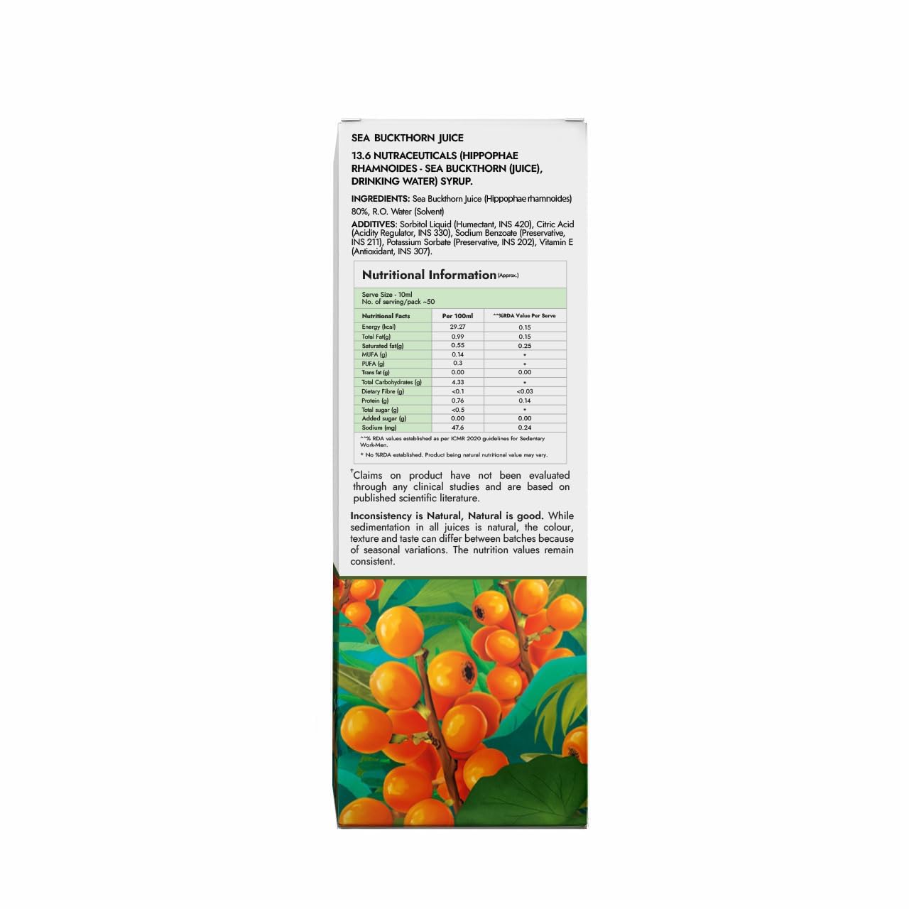 Kapiva Sea Buckthorn Juice 500ml – view 9