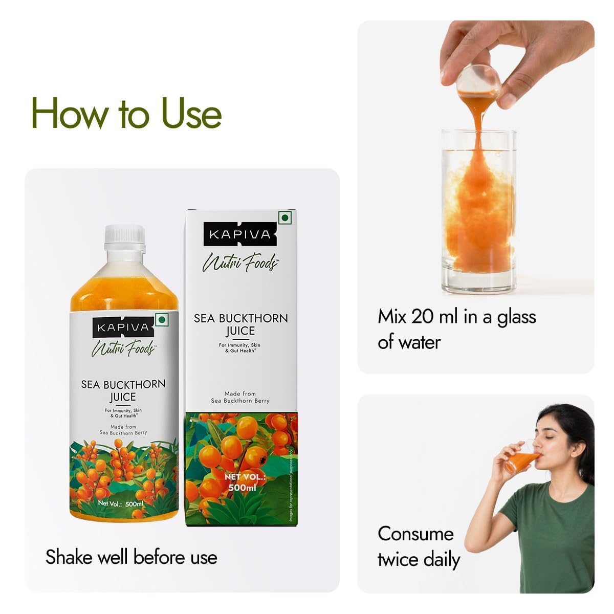 Kapiva Sea Buckthorn Juice 500ml – view 6