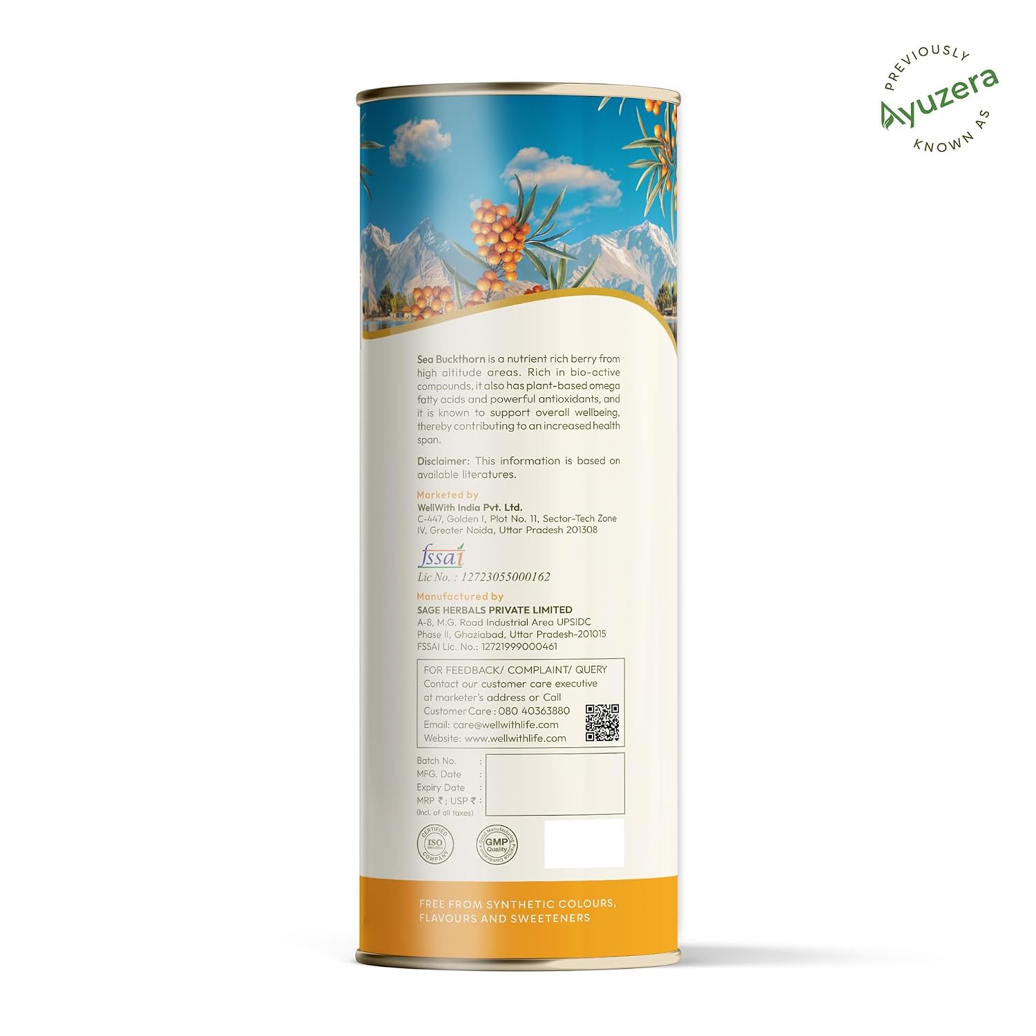 Ayuzera Himalayan Sea Buckthorn Pulp Concentrate 300 ml – view 11