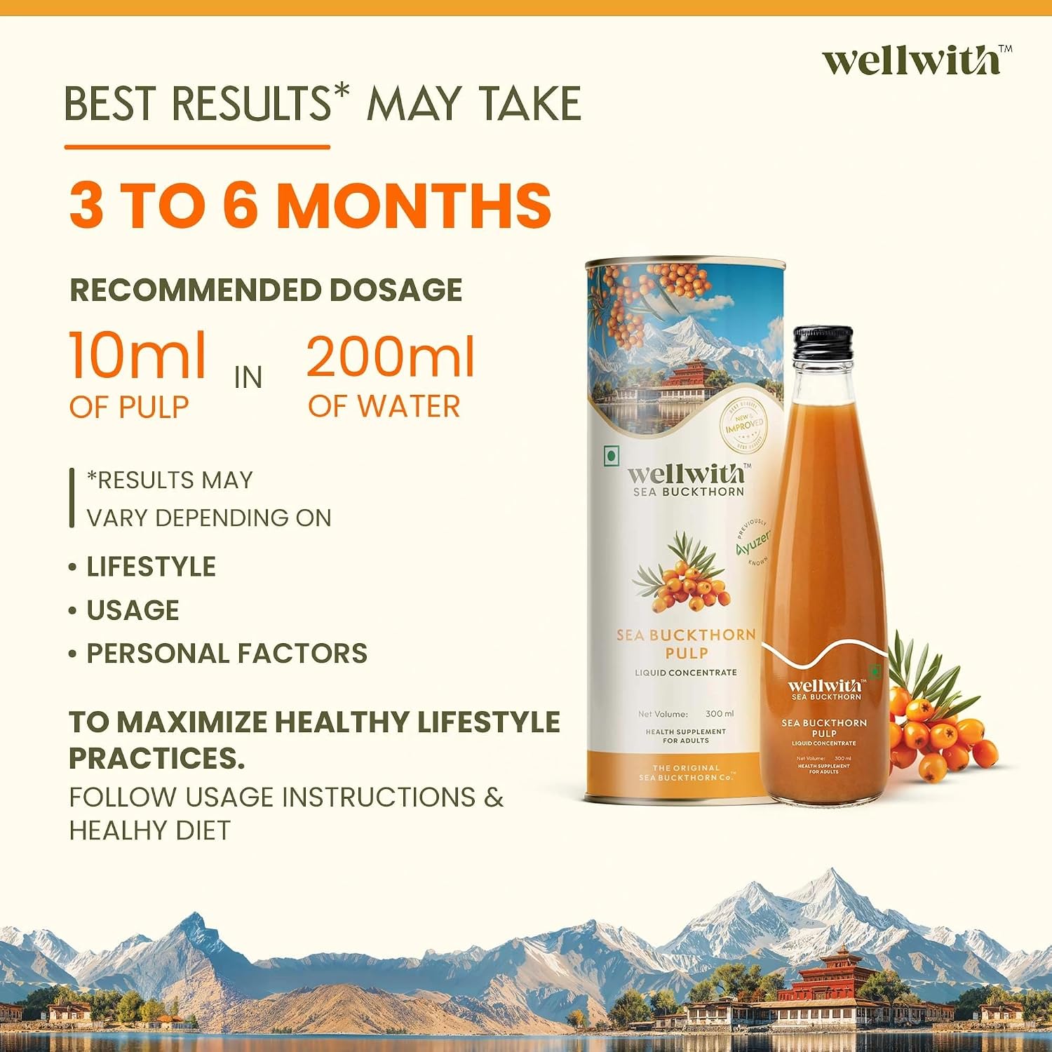 Ayuzera Himalayan Sea Buckthorn Pulp Concentrate 300 ml – view 13