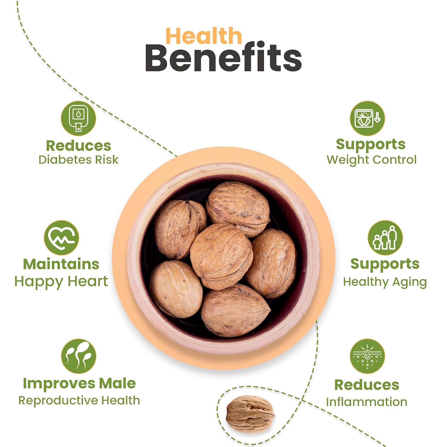 Nutraj California Inshell Walnuts 1000g – view 5