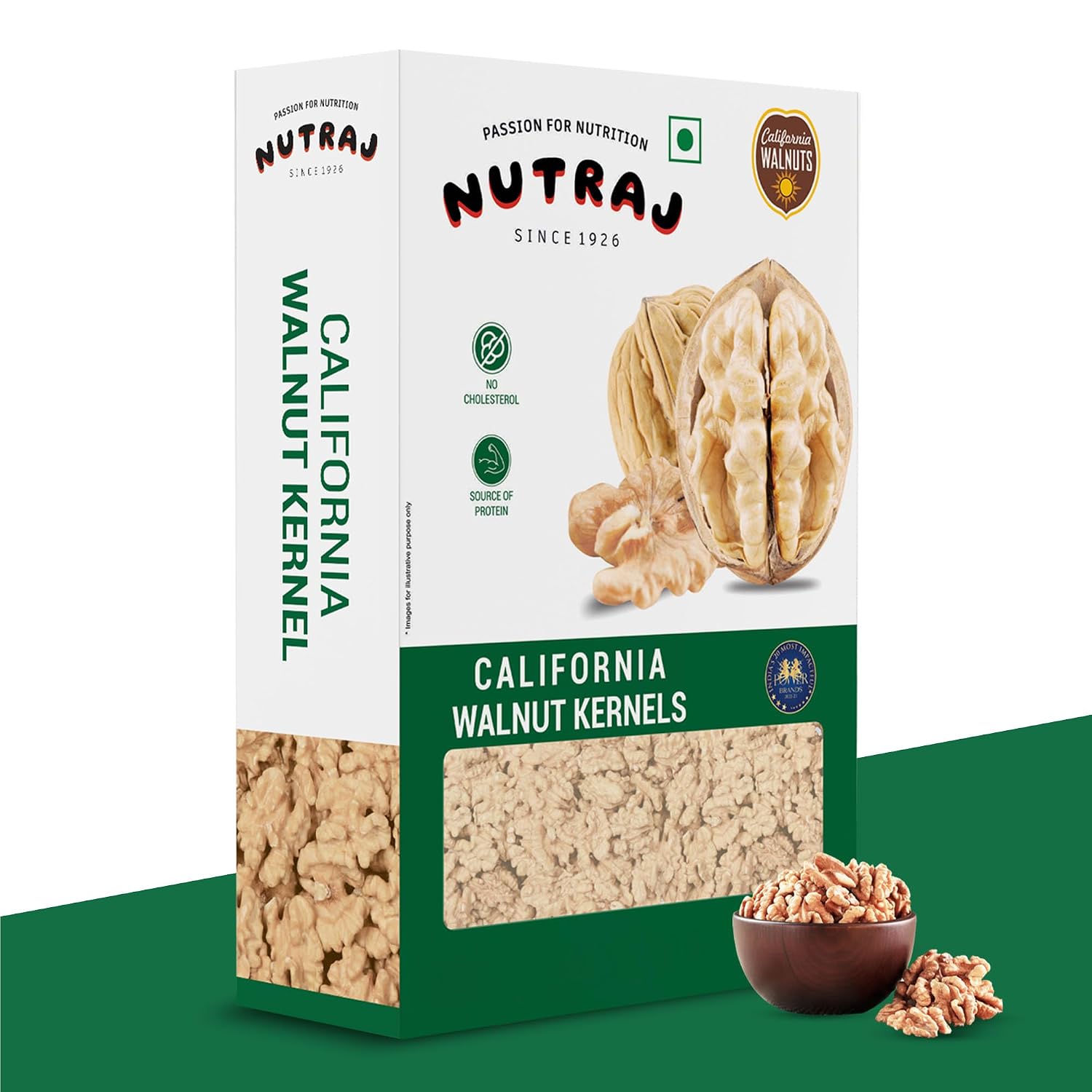 Nutraj California Walnut Kernels 500 g (250 g x 2), Shell-Free – view 3