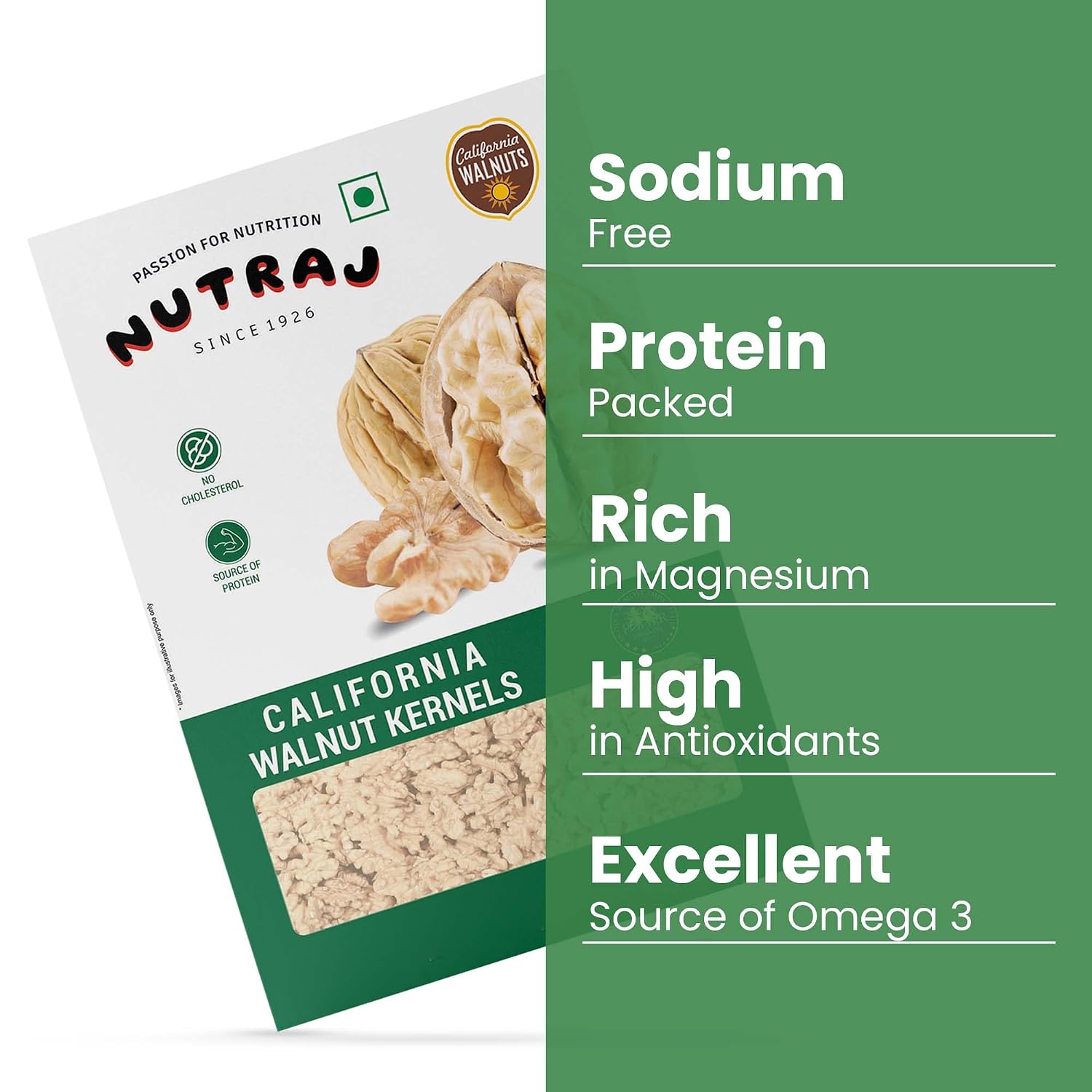 Nutraj California Walnut Kernels 500 g (250 g x 2), Shell-Free – view 4
