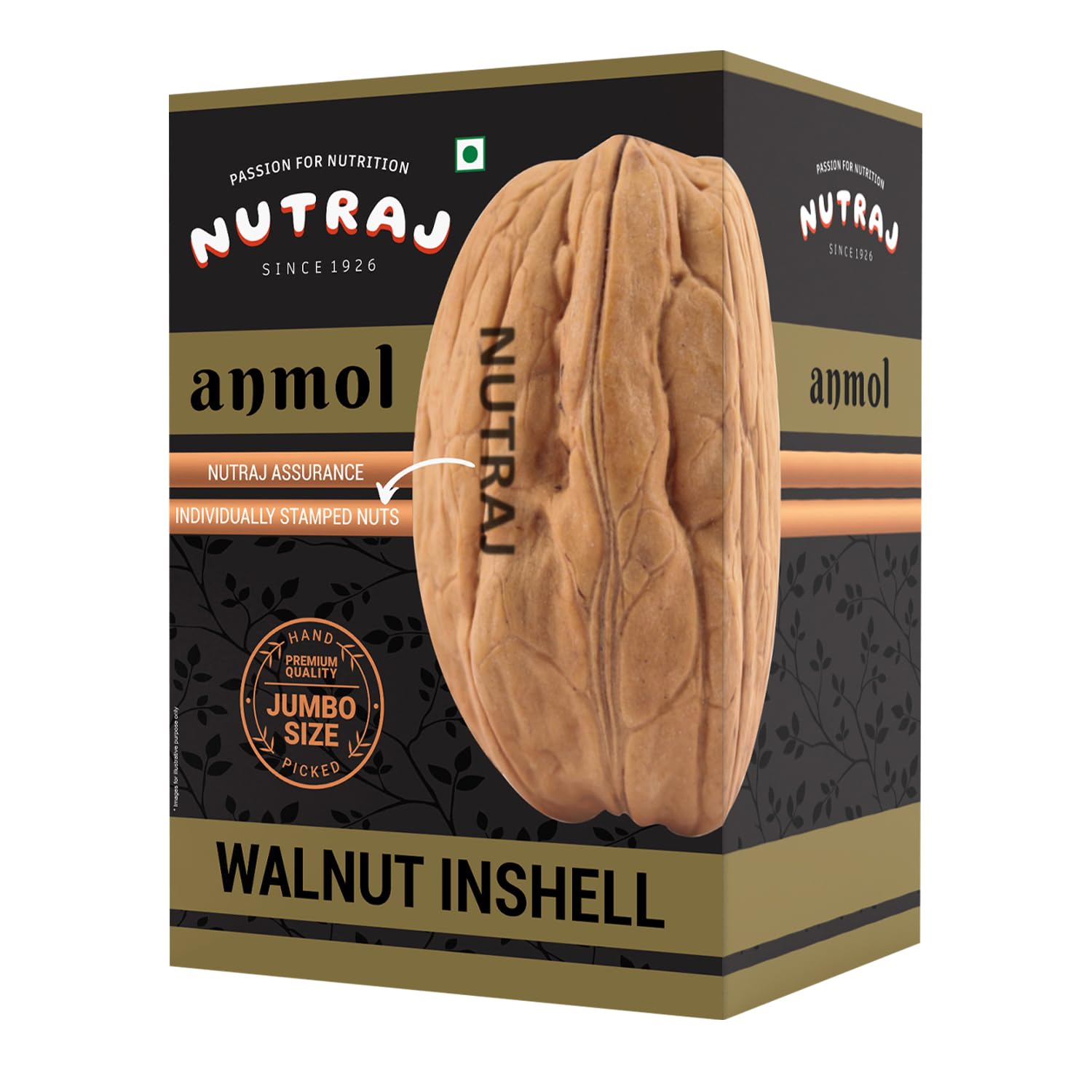 Nutraj Anmol Walnuts Inshell 1kg Pack | Akhrot | Dry Fruits | Nuts