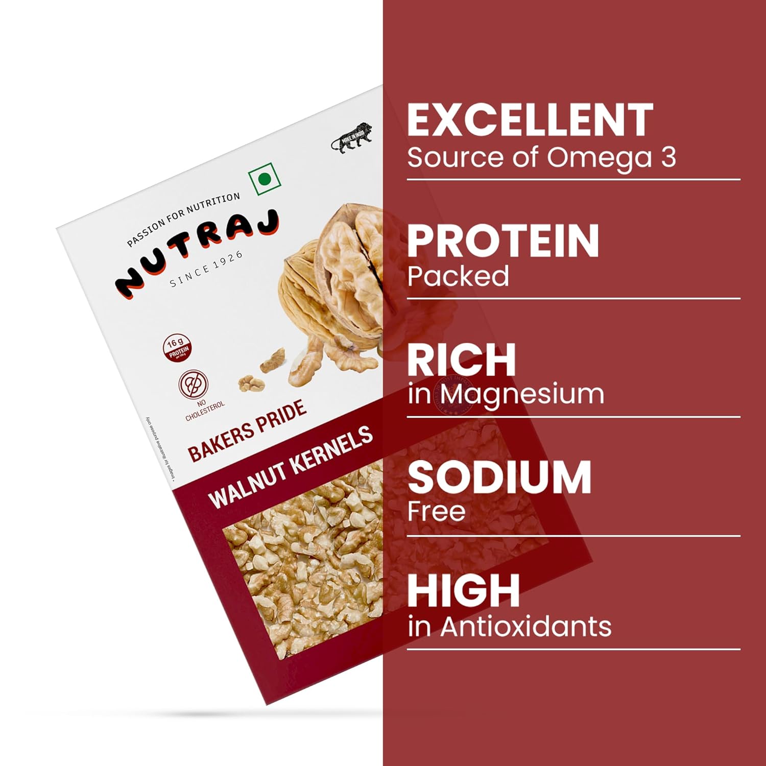 Nutraj Bakers Pride Broken Walnut Kernels 500g (250g x 2) – view 6