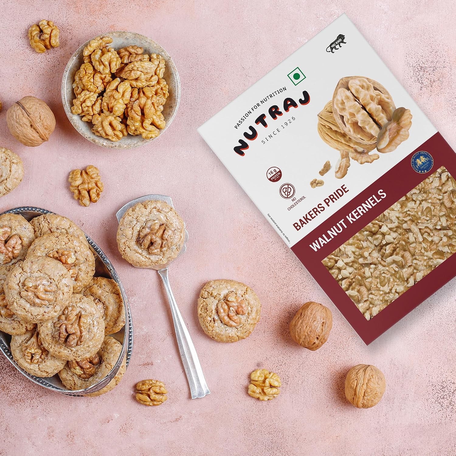 Nutraj Bakers Pride Broken Walnut Kernels 500g (250g x 2) – view 5