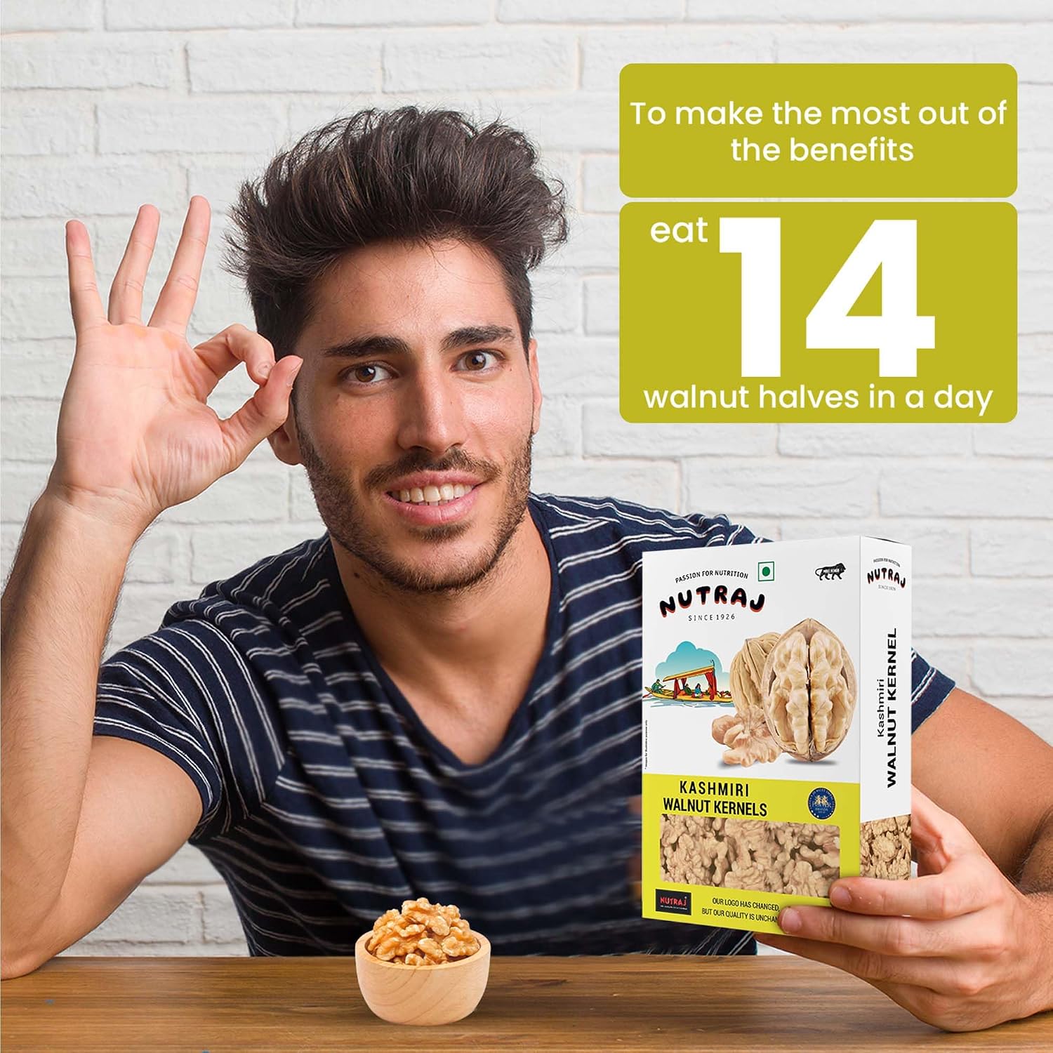 Nutraj Kashmiri Walnut Kernels 250g Without Shell (Akhrot Giri) – view 7