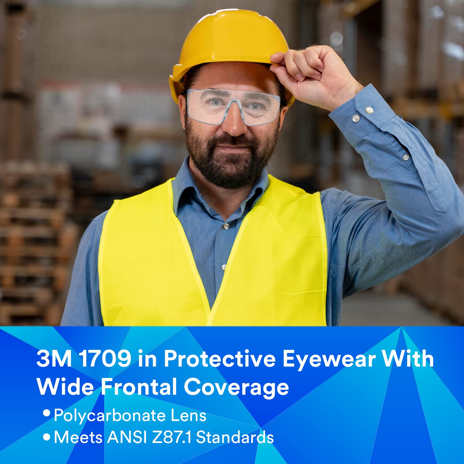 3M 1709IN Clear Polycarbonate Safety Goggles – view 5