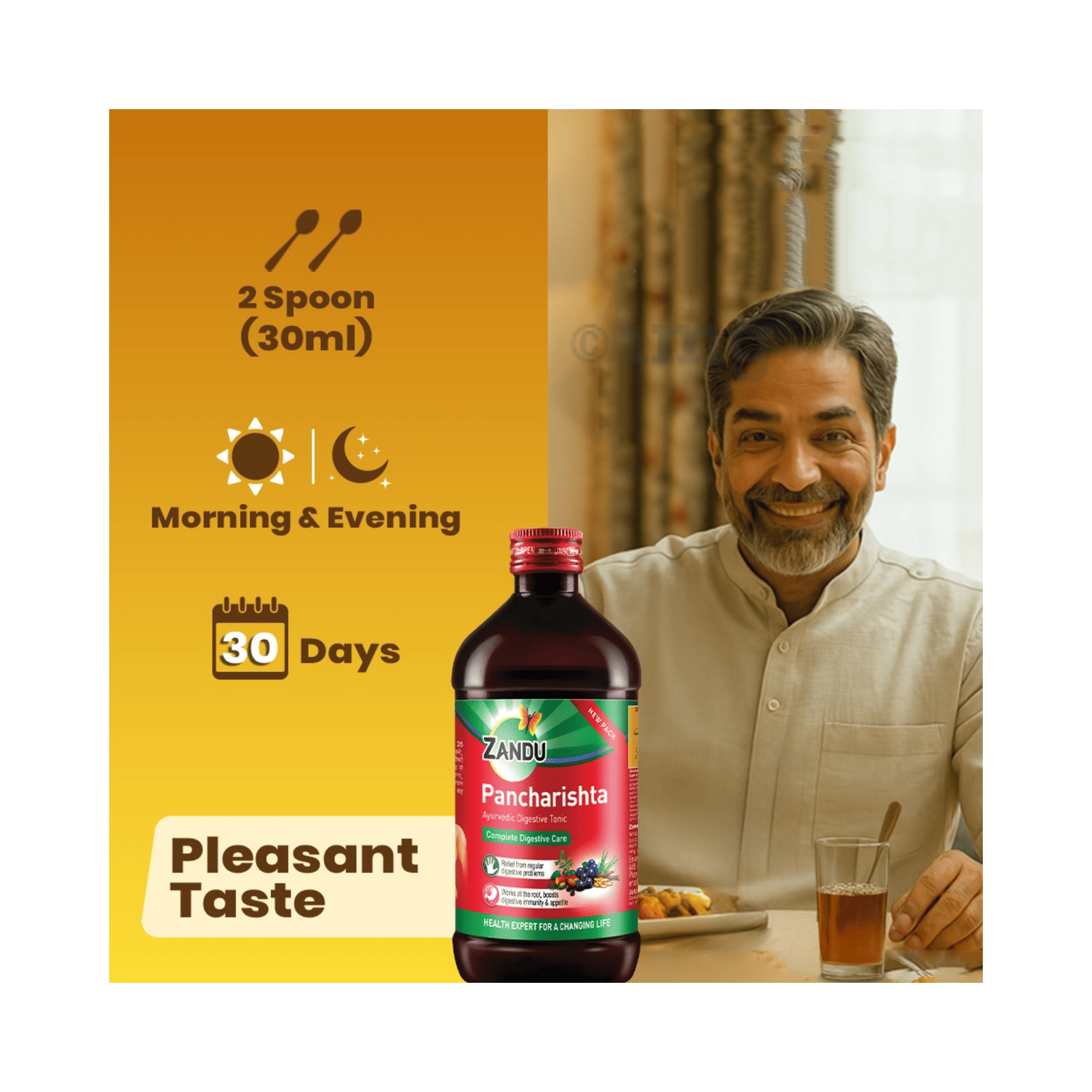 Zandu Pancharishta Ayurvedic 200ml Digestive Tonic – view 6