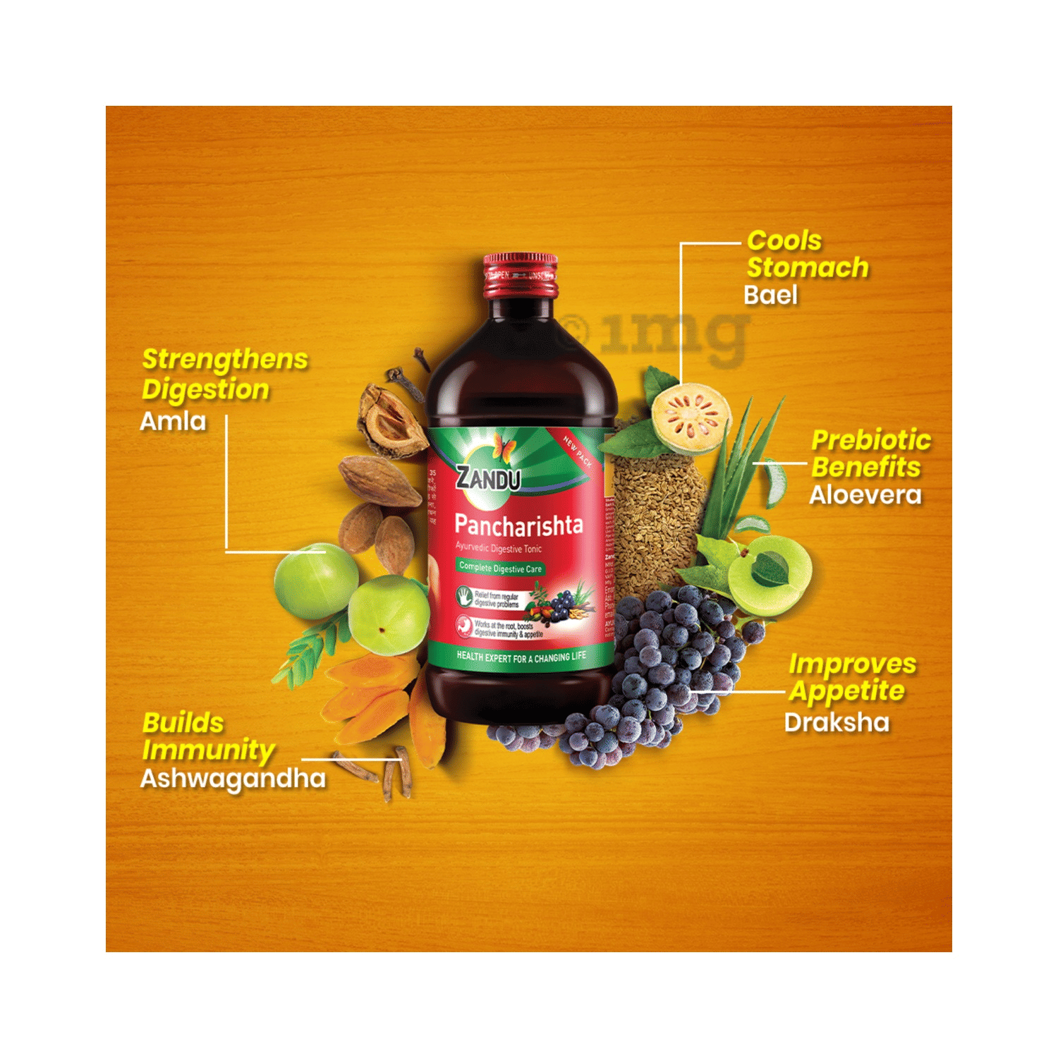 Zandu Pancharishta Ayurvedic 200ml Digestive Tonic – view 7
