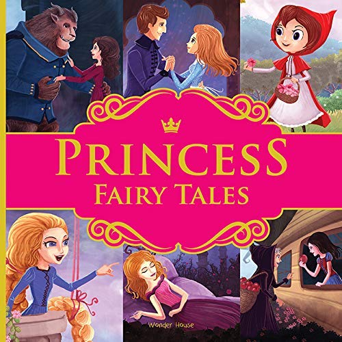 Princess Fairy Tales: Ten Traditional Fairy Tales For Children (Abridged and Retold With Large Font For Easy Reading) 8 Inches X 8 Inches - Hardback – view 2