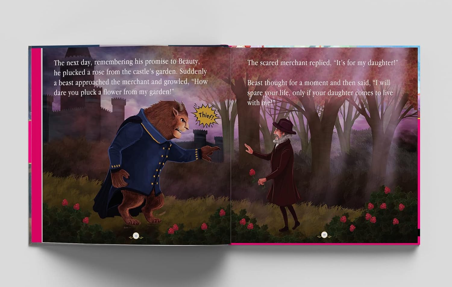 Princess Fairy Tales: Ten Traditional Fairy Tales For Children (Abridged and Retold With Large Font For Easy Reading) 8 Inches X 8 Inches - Hardback – view 6