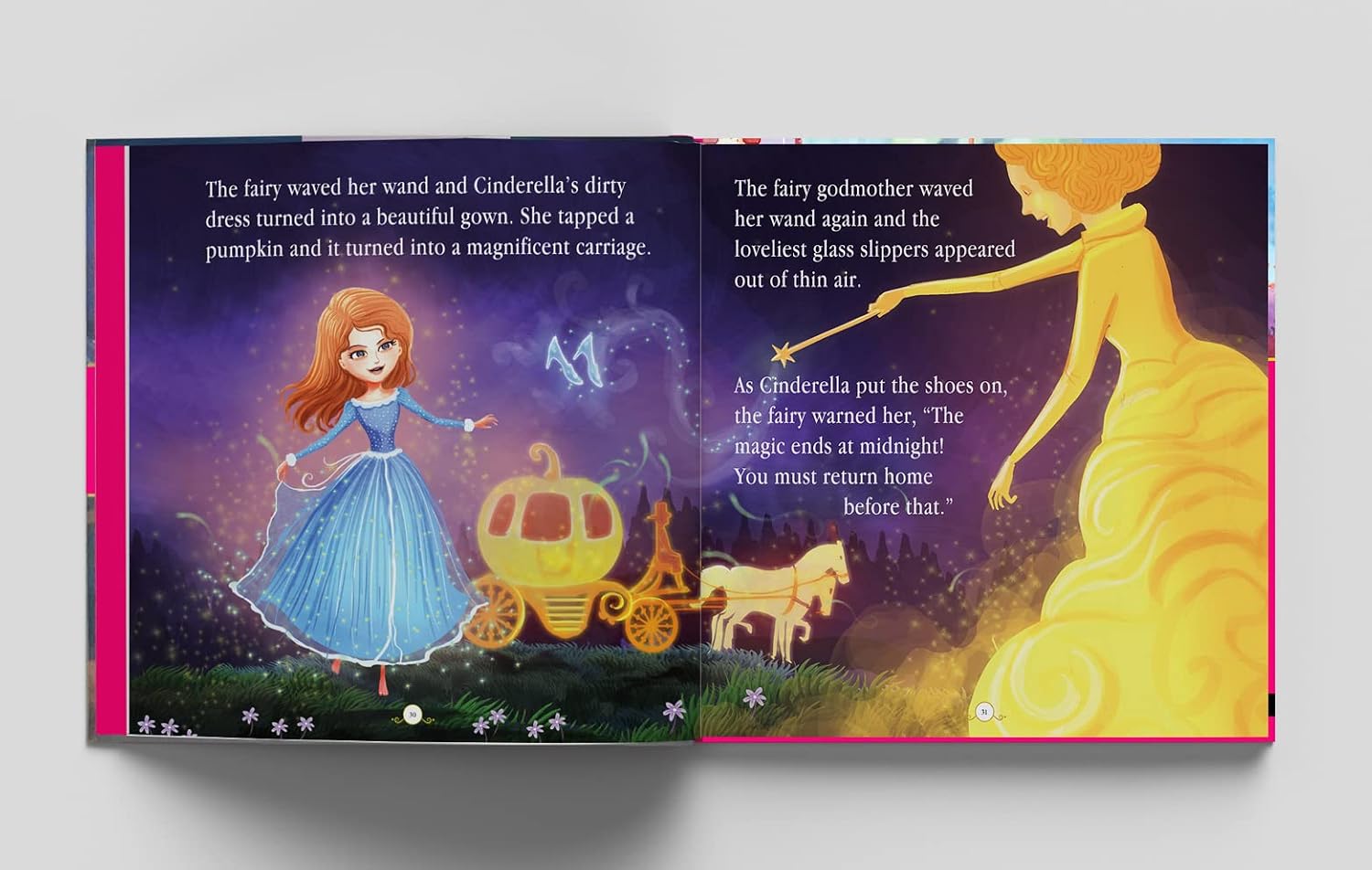 Princess Fairy Tales: Ten Traditional Fairy Tales For Children (Abridged and Retold With Large Font For Easy Reading) 8 Inches X 8 Inches - Hardback – view 7