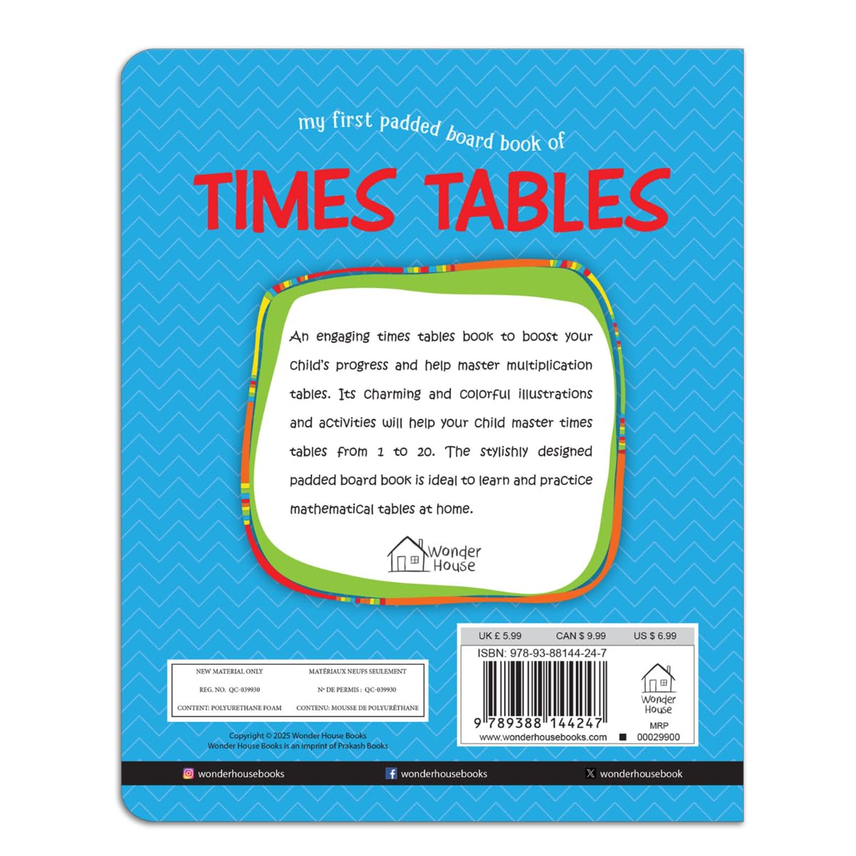 My First Padded Board Book of Times Table for Kids - Wonder House Books – view 2