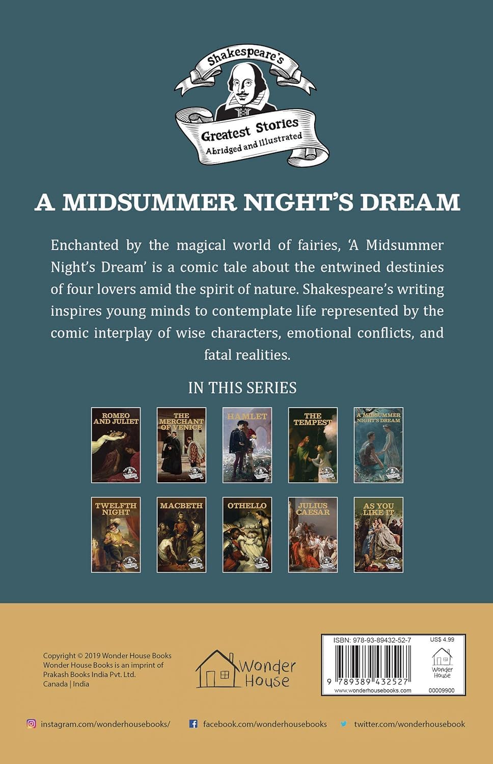 A Midsummer Night's Dream: Abridged & Illustrated with Review Questions - Wonder House Books – view 2