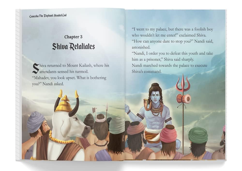 Ganesha: The Elephant Headed God- Illustrated Stories From Indian History And Mythology Hardcover – view 5